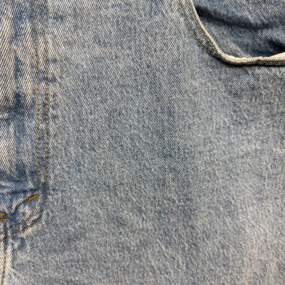 Levis 505 Regular Fit Straight‎ Leg Light Wash Denim Jeans Mens 38x33 - Picture 6 of 14
